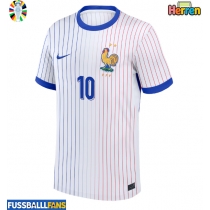 Frankreich Kylian Mbappe #10 Auswärtstrikot EM 2024 Kurzarm